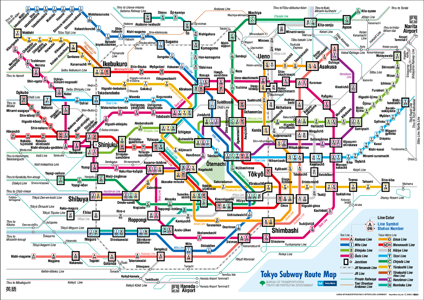 Tokyo Metro Haritası