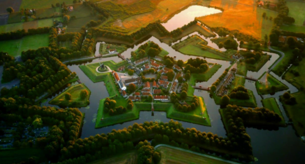 Fort Bourtange, Hollanda 